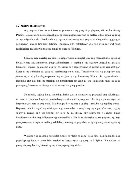 ano ang saklaw sa pananaliksik|PAANO GAWIN ANG SAKLAW AT LIMITASYON NG .